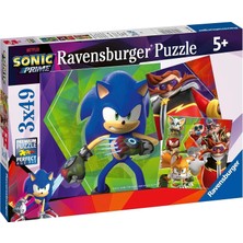 Ravensburger 3X49 Parça Puzzle Sonic 056958