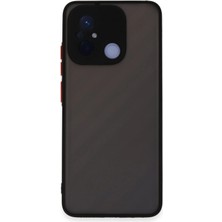 Newface Xiaomi Redmi 12C Kılıf Frost Kapak – Mat Transparan Yüzey & Premium Soft Koruma - Siyah