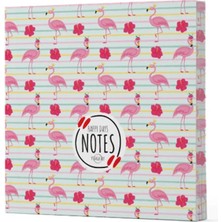 Ne Verelim Size Flamingo 2 - Çizgisiz Yan Boyamalı Defter