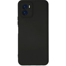 Newface Vivo Y15S Kılıf Velura Kapak – Nano Silikon & Kadife Iç Yüzey - Siyah