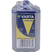 Varta 430 4R25X Yaylı Pil 6V (Katot)
