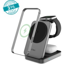 ttec ttec AirCharger Fold Pro 2 Qi2.2 IOS/Android 3ü 1 Arada Katlanabilir Kablosuz Hızlı Şarj Standı