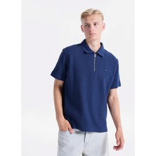 Wrangler Lacivert Erkek Relaxed Polo T-Shirt