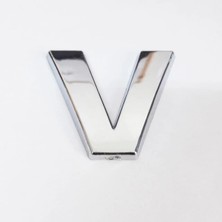 Ne Verelim Size Cemax V Harfi 3,75 cm Krom Yapışkanlı