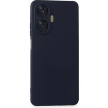 Newface Realme C55 Kılıf Velura Kapak – Nano Silikon & Kadife Iç Yüzey - Lacivert