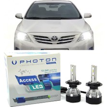 Photon Toyota Corolla E150 LED Xenon Sis Farı Ampulü H11 Access Yeni Seri Beyaz 2007-2013