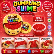 Bkmc Çin Mantısı Şeklinde Dumpling Slime Simli Oyun Hamuru Tekli | Glitter Slime | Esnek Yumuşak Doku | Kapaklı Kutu | 6 Renk Seçeneği