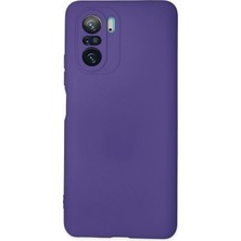 Newface Xiaomi Poco F3 Kılıf Velura Kapak – Nano Silikon & Kadife Iç Yüzey - Mor