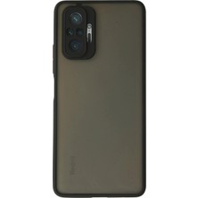 Newface Xiaomi Redmi Note 10 Pro Kılıf Frost Kapak – Mat Transparan Yüzey & Premium Soft Koruma - Siyah