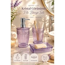 Okyanus Home Lila 3'lü Kristal Sultan Serisi