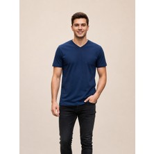 Vigoss Jeans Vigoss Battal V Yaka Erkek T-Shırt B3125-03370