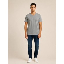 Vigoss Jeans Vigoss Battal V Yaka Erkek T-Shırt B3125-03370