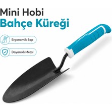 Badem10 Hobi Bahçe Küreği Mini El Küreği Toprak Dikim Fide Saksı Çiçek Bahçe Bakım Küreği Plastik Saplı
