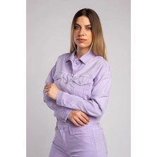 Vigoss Jeans Vigoss Kadın Basıc Non Denim Ceket S-MC46560-70046