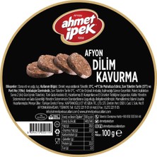 Afyon Ahmet İpek Sucukları Ahmet Ipek Dilim Kavurma 100 gr