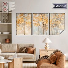 Akıllı Kağıt Statik Tutunma Özellikli Tablo - Poster Çiçek (Model- 55)