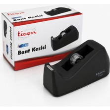 Ticon Bant Kesici Masaüstü Bantlık Bant Makinesi Ofis Okul Ev Kırtasiye Için Kırmızı Mavi Siyah Renk Seçenekli