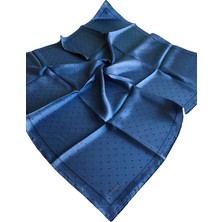 Armine Jakarlı %100 Ipek Eşarp 2004D01-26 Indigo
