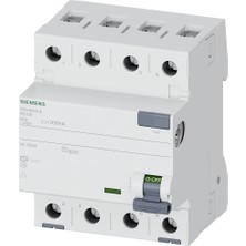 Siemens 5SV4644-0 : 3X40A : 300MA Kaçak Akım Koruma Rölesi 3f+N