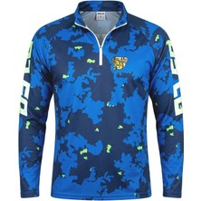 Oslo Performans Balıkçı T-Shirt Blue Camo