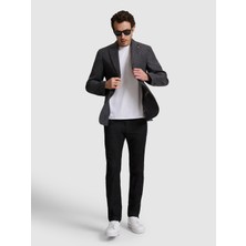 Cacharel Erkek Antrasit Slim Fit Pamuk Karışımlı Jean Pantolon 50326456-VR006