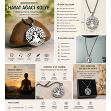 Yiwu Yıwu Kadınlar/Erkekler Için Paslanmaz Çelik Hayat Ağacı Kolye – Meditasyon & Yoga Kolyesi | Minimalist Manevi Takı | Dayanıklı Zincirli Şık Hediye