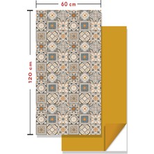 Tink Kendinden Yapışkanlı Fayans Kaplama Pvc Karo Apricot Desen 60X120 cm (1 Adet ) 0,72 M2