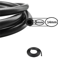 Kauçuk Sıcak Soğuk Kalorifer Radyatör Su Hortumu Iç Çap:8mm Epdm 1mt.