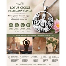 Yiwu Yıwu Paslanmaz Çelik Lotus Çiçeği Meditasyon Kolyesi – Yoga ve Meditasyon Için Manevi Sembol | Unisex Minimalist Kolye | Şık Hediye