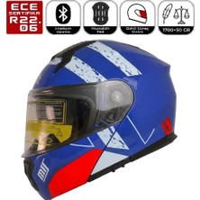 MTS M966 V2 SY76 Motosiklet Kaskı Güneş Vizörlü Çene Açılır Motorcu Kask