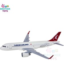 Brother Toys Metal Aksamlı Sesli Işıklı Çekbırak Oyuncak Uçak 15 Cm.