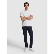 Cacharel Erkek Lacivert Slim Fit Pamuk Karışımlı Kanvas Pantolon 50328226-VR033