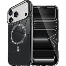 Newface Apple iPhone 17 Pro Crystal Magsafe Kapak – Slim, Zarif & Hafif Tasarım - Siyah