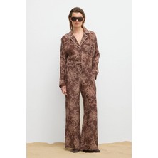 Love My Body Moda Tutkusu Beli Lastikli Bağcık Detaylı Pantolon Kahve 153M2338000