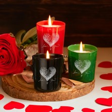 Selka Home 3lü Amor Cam Bardak Mum 110 Gr.