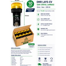 Dmr Lay5-Ev Neon Sarı Sinyal Lambası