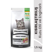 Pronature Tahılsız Kısırlaştırılmış Yetişkin Kuru Kedi Maması (Perfect Weight) - Kuzu Etli ve Enginarlı - 1,5kg