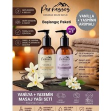 Parnassos Aromaterapi Doğal Vanilya Masaj Yağı Jasmin Doğal Masaj Yağı 150 ML Seti