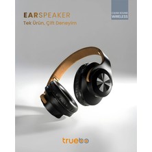 Truebo Earspeaker Hoparlöre Dönüşebilen Kulak Üstü Bluetooth  Kulaklık