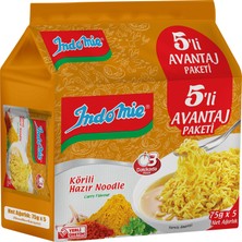 Indomie Köri Çeşnili Noodle 5 x 75 G (7'li Paket)