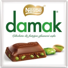 Nestle Damak Antep Fıstıklı Sütlü Kare Çikolata 60 G (7'li Paket)