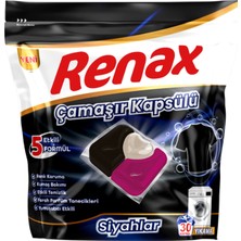 Renax Çamaşır Kapsülü Siyahlar 30'lu 480 G (7'li Paket)