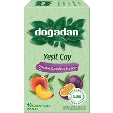 Doğadan Şeftali & Çarkıfelek Meyveli Yeşil Çay 19.8 G (8'li Paket)