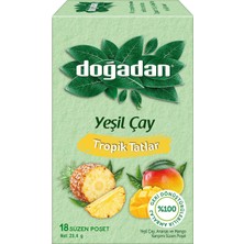 Doğadan Yeşil Çay Tropik Tatlar 18'li 23,4 G (8'li Paket)