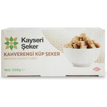 Kayseri Şeker Kahverengi Küp Şeker 500 G (8'li Paket)