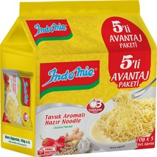 Indomie Tavuk Çeşnili Noodle 5 x 70 G (7'li Paket)