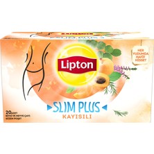 Lipton Slim Plus Kayısılı 20'li 36 G (7'li Paket)