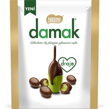 Nestle Damak Sütlü Çikolata Kaplı Antep Fıstıklı Draje 50 G (8'li Paket)