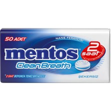 Mentos 2 Saat Clean Breath Nane Aromalı Şeker 35 G (6'li Paket)