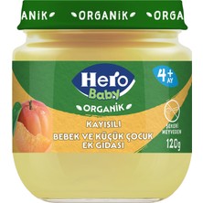 Hero Baby Organik Kayısılı Kavanoz Mama 120 G (8'li Paket)